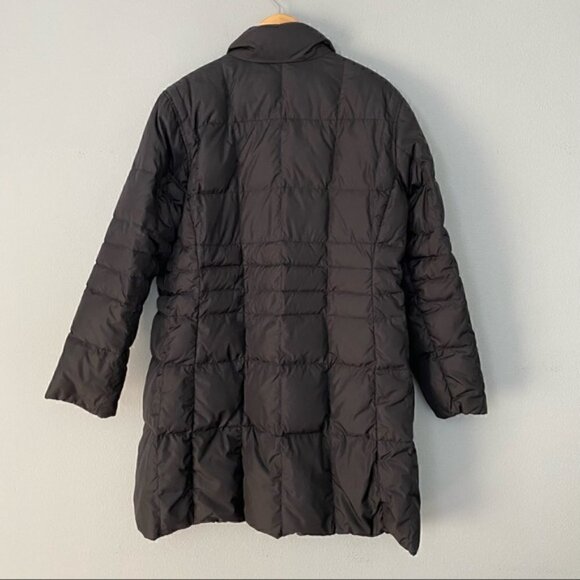 Lands End Goose Down Packable Black Puffer Coat Jacket Size M (10/12) - Picture 2 of 5